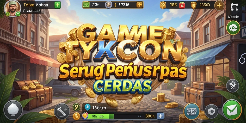 Screenshot gameplay 73K yang menunjukkan keseruan dalam membangun bisnis.