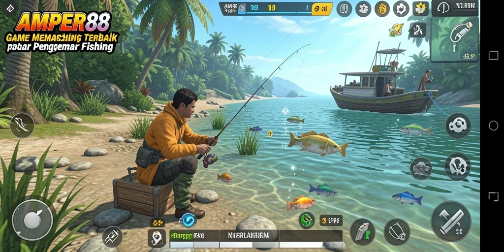 Tangkapan besar dan suasana memancing yang mendebarkan di AMPER88.