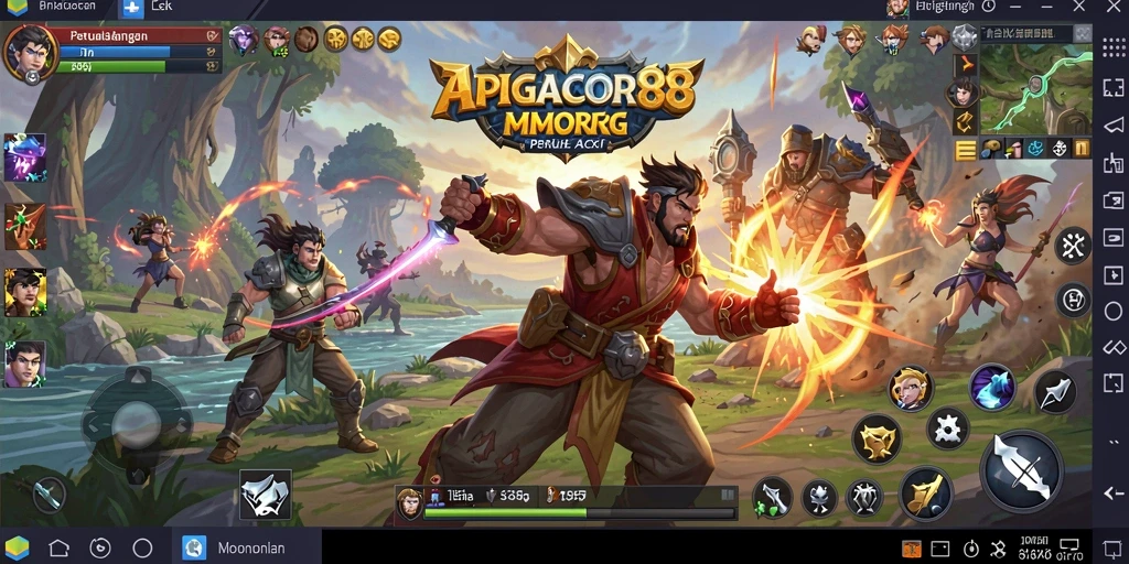 Tampilan gameplay seru dalam APIGACOR88 yang penuh aksi dan strategi.