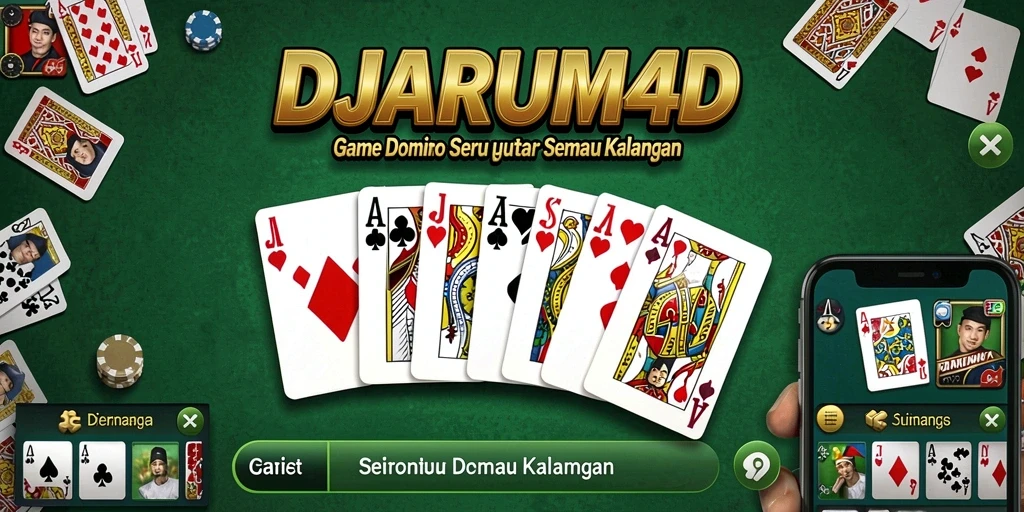 Screenshot gameplay DJARUM4D menunjukkan aksi seru permainan Domino.