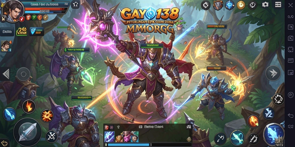 Tampilan grafis GAYO138 yang menakjubkan dalam gameplay MMORPG.