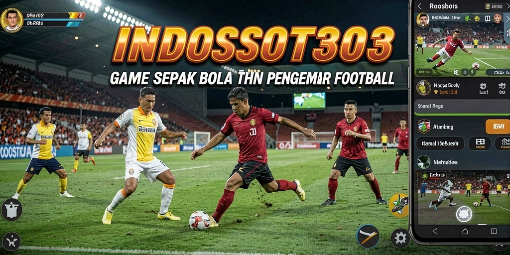 Tampak antusiasme dalam pertandingan sepak bola yang mendebarkan.