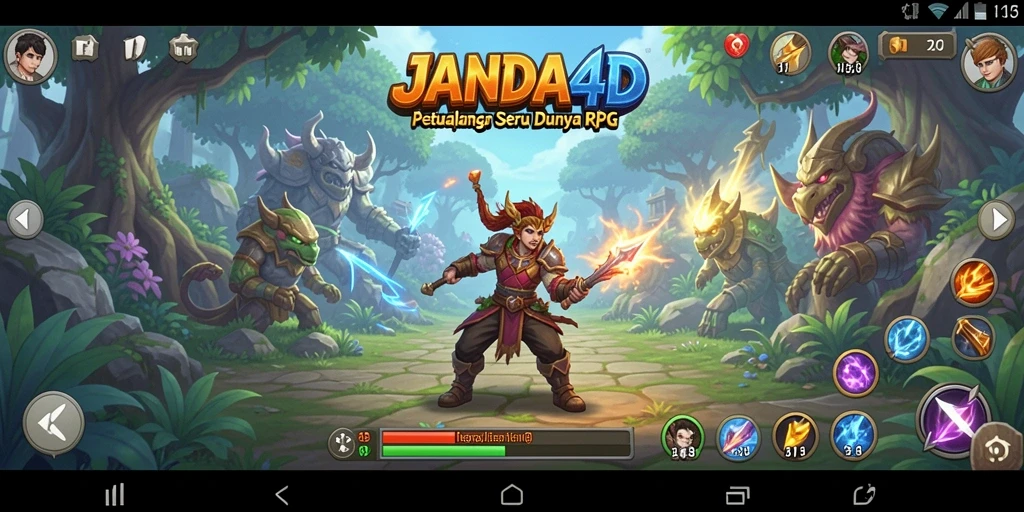 Tampilan gameplay seru dalam dunia RPG yang menarik.