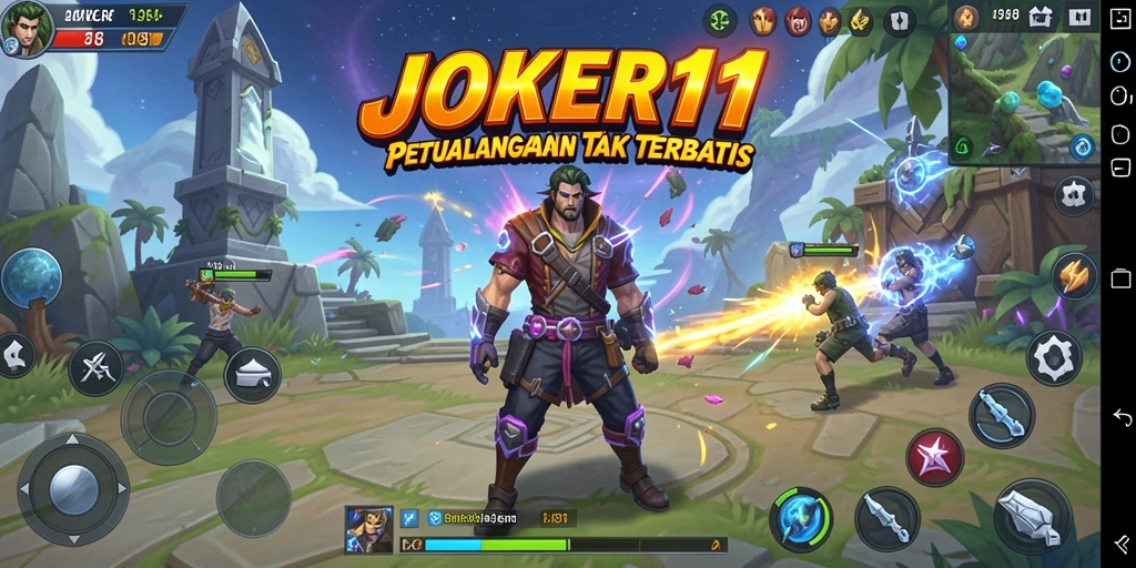 Tampilan luar biasa dari dunia terbuka di JOKER11 saat dijelajahi.