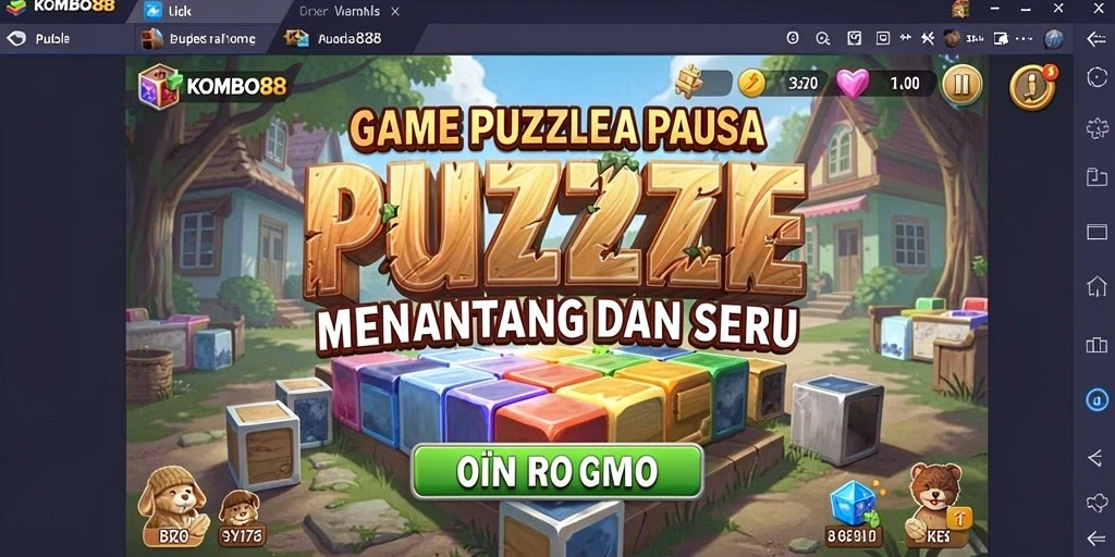 Tampilan gameplay KOMBO88 yang seru dan menantang.
