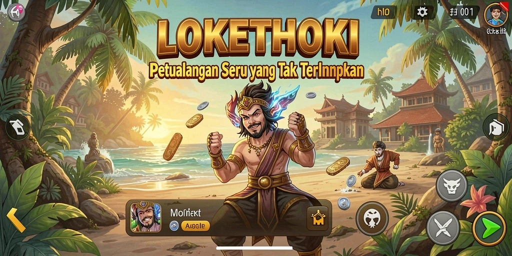 Tampilan gameplay LOKETHOKI yang penuh petualangan dan tantangan.