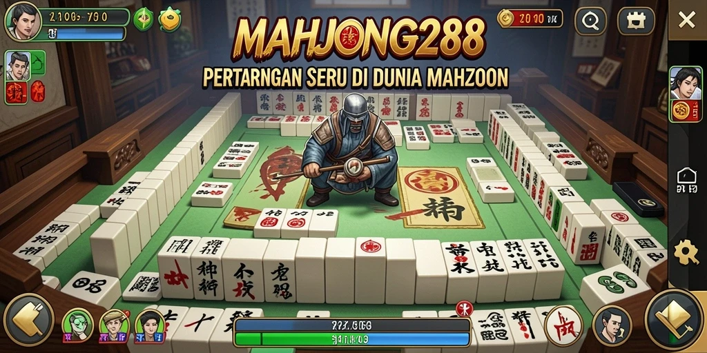 Tampilan seru dalam pertarungan MAHJONG288 di arena Mahjong.