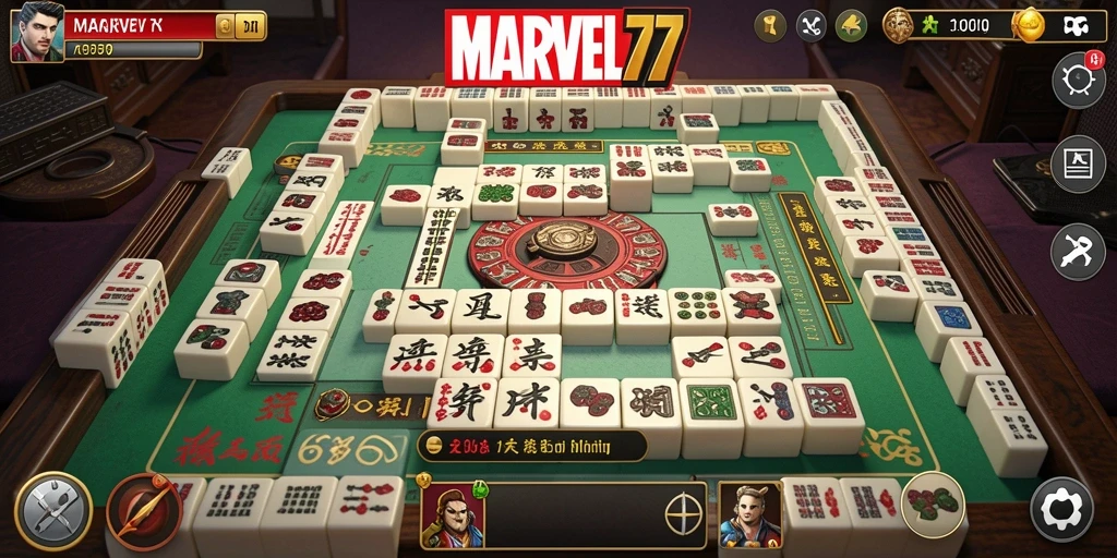 Tangkapan layar gameplay <strong>MARVEL77</strong> yang menunjukkan momen seru bermain Mahjong.