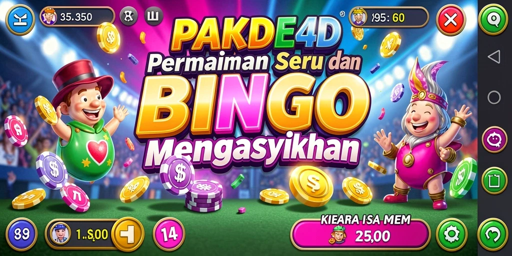 Tampilan gameplay seru PAKDE4D yang menarik perhatian para pemain Bingo.