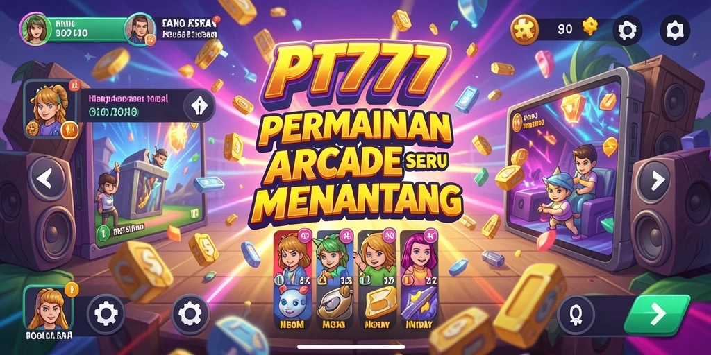 Tangkapan layar PT777 menampilkan gameplay penuh aksi dan tantangan arcade.