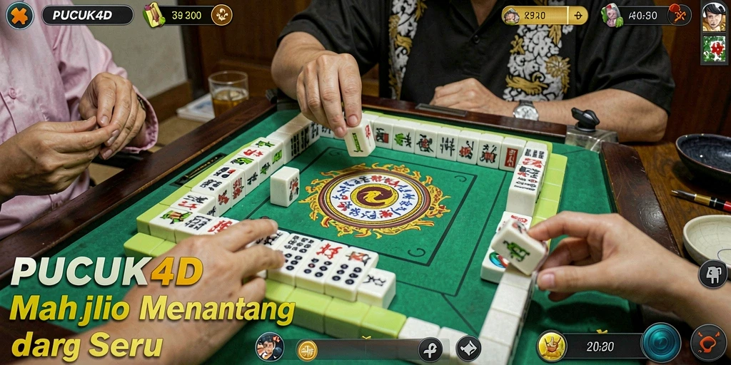 Screenshot PUCUK4D menampilkan gameplay Mahjong yang menarik.