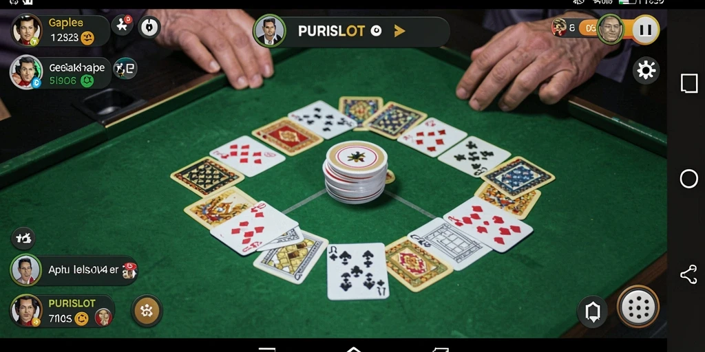 Screenshot gameplay seru Gaple di PURISLOT.