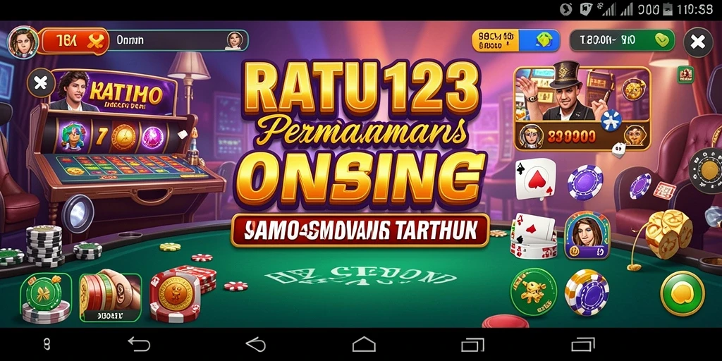 Tampilan menawan dari gameplay Kasino yang menarik di RATU123.