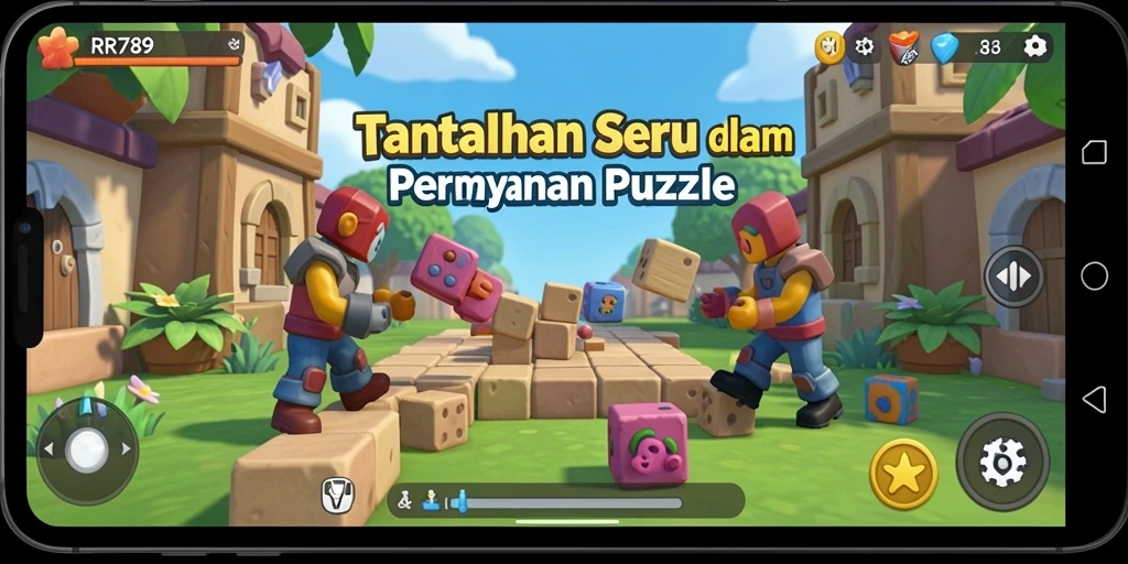 Tampilan gameplay RR789 yang menarik dan penuh tantangan Puzzle.